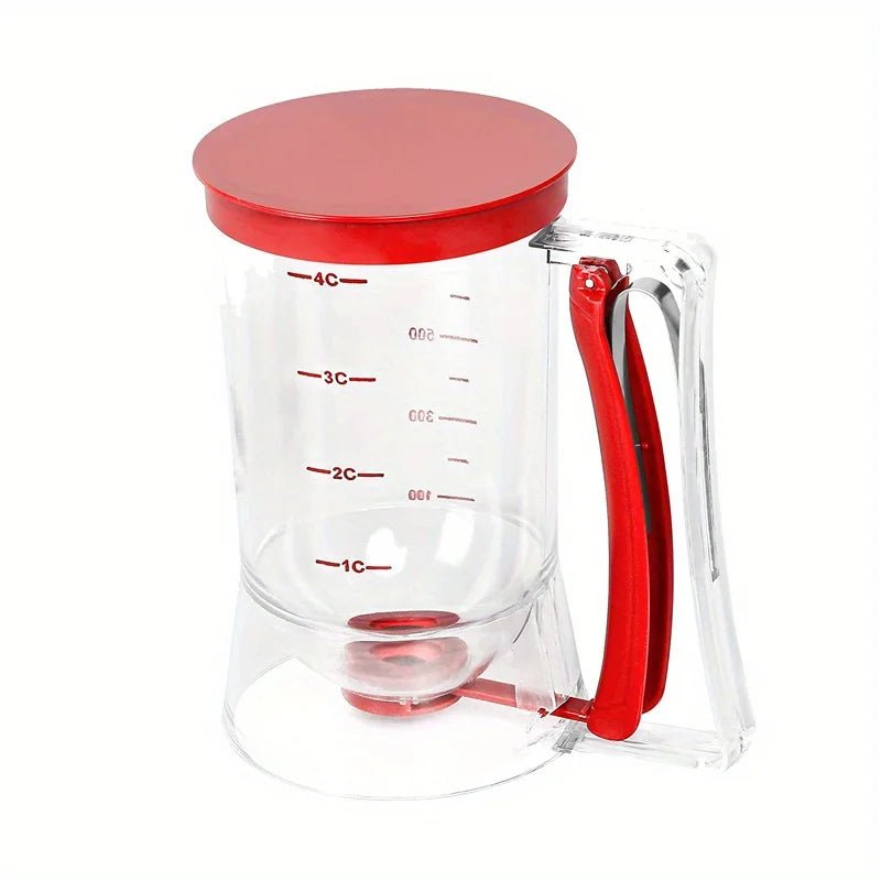 900ml Batter Dispenser with Trigger Handle – Measuring Cup Funnel for Pancakes, Cupcakes & Baking - Sellaxy