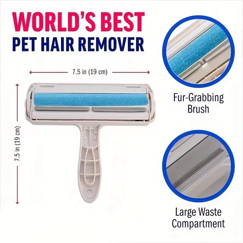 Pet Hair Remover Roller – Reusable Fur Cleaner for Dogs & Cats | No Adhesives, No Refills Needed - Sellaxy